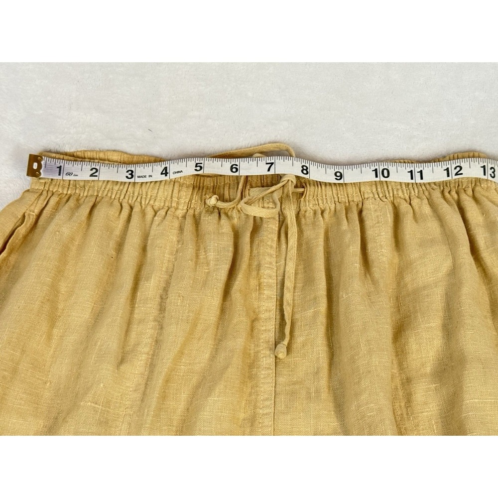 Cut Loose Linen Set S Yellow Midi Skirt Top Coastal Resort Outfit Lagenlook - Picture 6 of 16